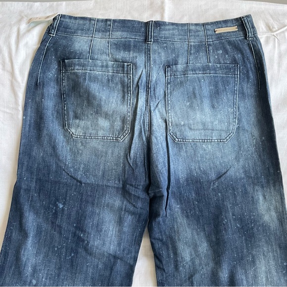 NWT Pilcro by Anthropologie | Distressed Cropped Wide-Leg Jeans | Size 18W - Picture 6 of 9